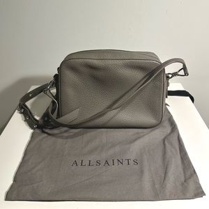 All Saints Gray Crossbody Bag